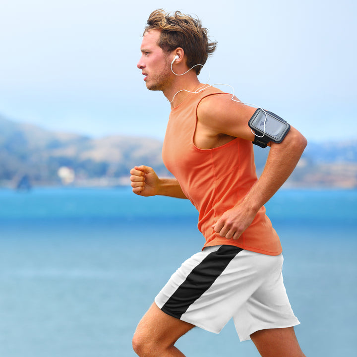 [5 Pack] Men’s Dry-Fit Active Athletic Shorts Basketball Running Workout Training Gym