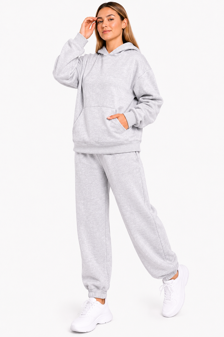 Women Oversized Tracksuit Set 2 Piece Fleece Hoodie and Sweatpants – Fall Winter Lounge Outfit