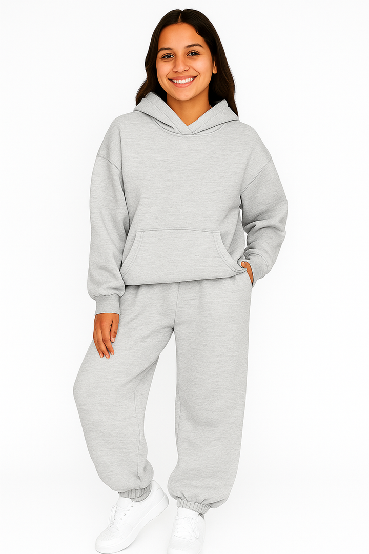 Women Oversized Tracksuit Set 2 Piece Fleece Hoodie and Sweatpants – Fall Winter Lounge Outfit