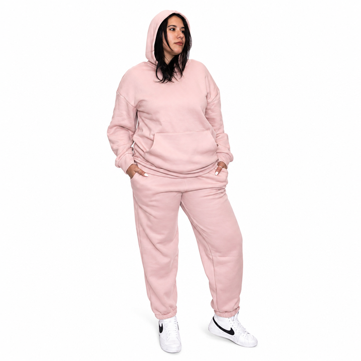 Women Oversized Tracksuit Set 2 Piece Fleece Hoodie and Sweatpants – Fall Winter Lounge Outfit
