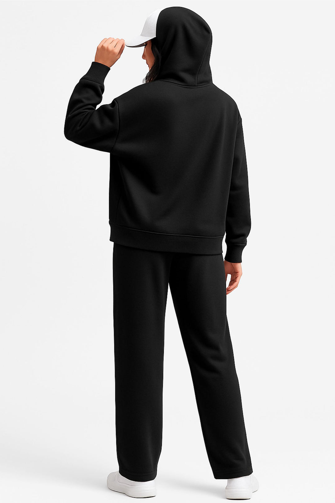 Women Oversized Tracksuit Set 2 Piece Fleece Hoodie and Wide Leg Sweatpants – Fall Winter Lounge Outfit