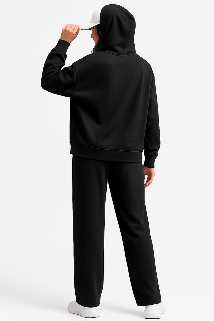 Women Oversized Tracksuit Set 2 Piece Fleece Hoodie and Wide Leg Sweatpants – Fall Winter Lounge Outfit