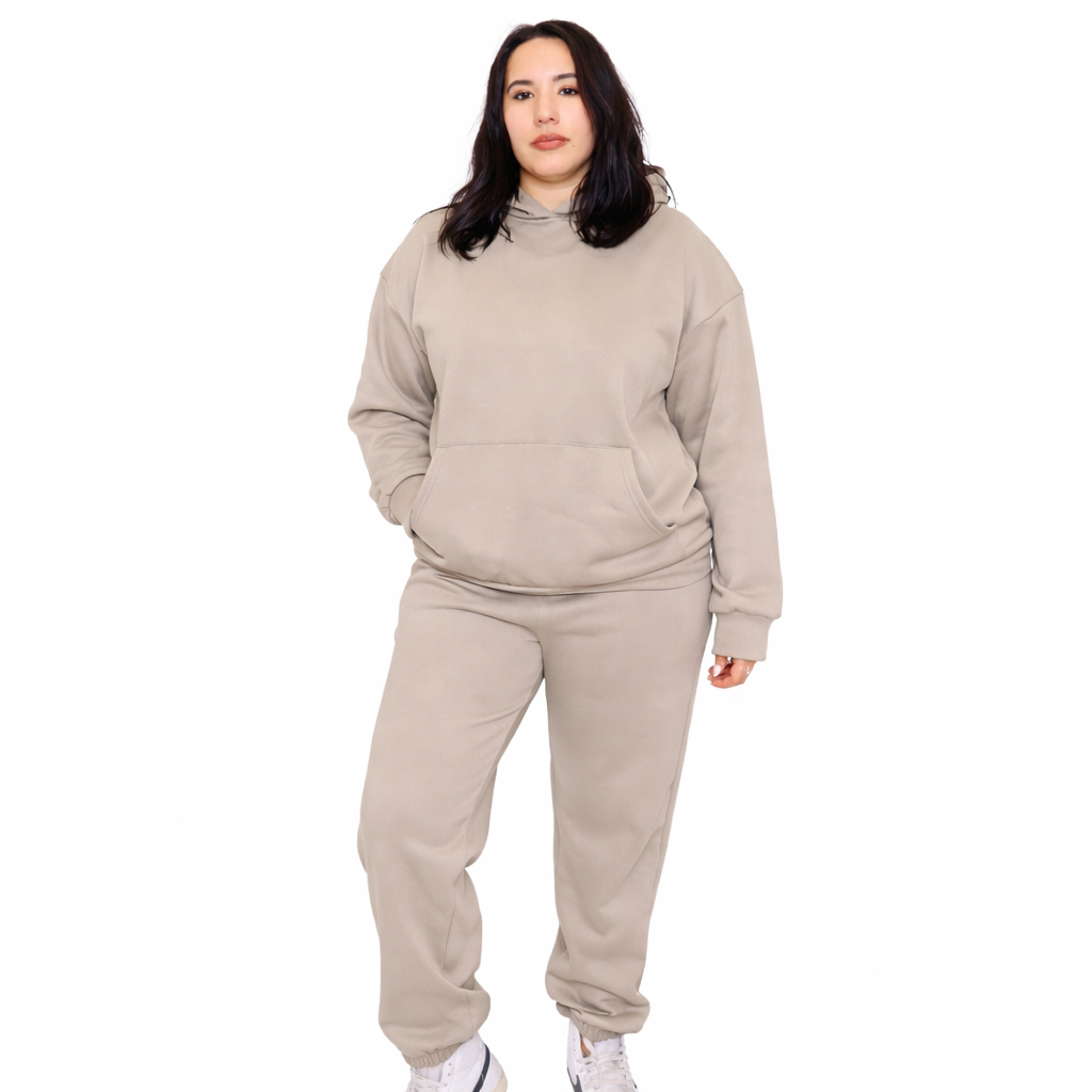 Women Oversized Tracksuit Set 2 Piece Fleece Hoodie and Sweatpants – Fall Winter Lounge Outfit