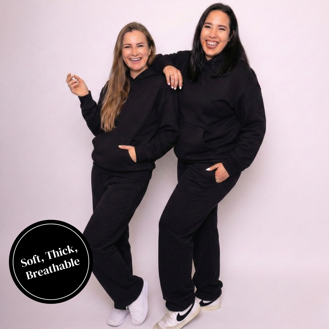 Women Oversized Tracksuit Set 2 Piece Fleece Hoodie and Wide Leg Sweatpants – Fall Winter Lounge Outfit