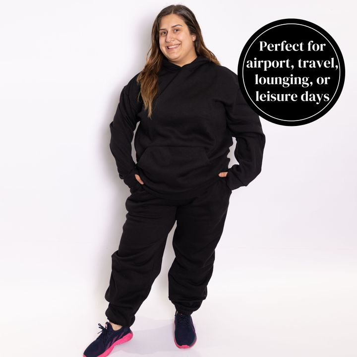 Women Oversized Tracksuit Set 2 Piece Fleece Hoodie and Sweatpants – Fall Winter Lounge Outfit
