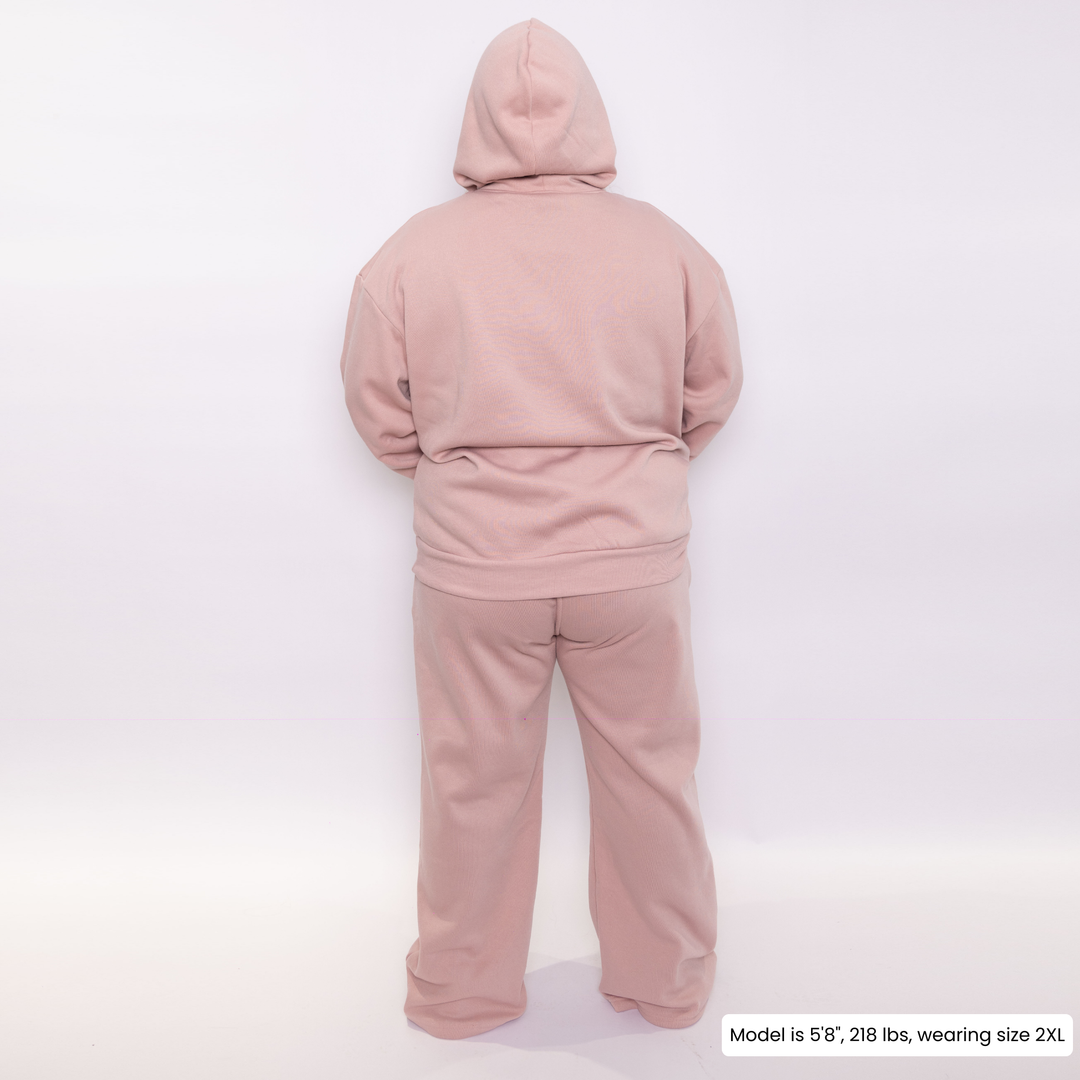 Women Oversized Tracksuit Set 2 Piece Fleece Hoodie and Wide Leg Sweatpants – Fall Winter Lounge Outfit