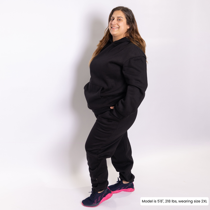 Women Oversized Tracksuit Set 2 Piece Fleece Hoodie and Sweatpants – Fall Winter Lounge Outfit