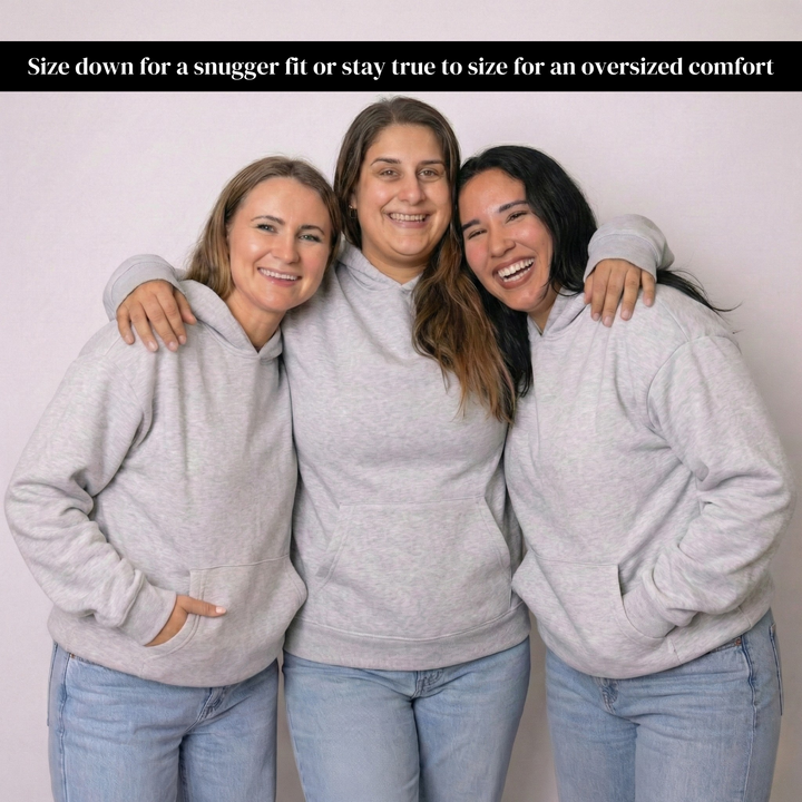 Women Oversized Hoodie Sweatshirt – Fleece Pullover for Fall Winter, Cozy Lounge Airport Travel Sweater, Soft Casual Fashion Top