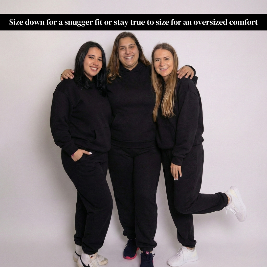 Women Oversized Tracksuit Set 2 Piece Fleece Hoodie and Sweatpants – Fall Winter Lounge Outfit