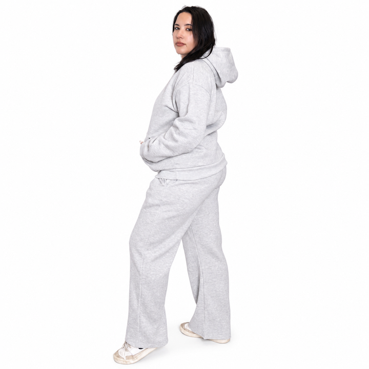 Women Oversized Tracksuit Set 2 Piece Fleece Hoodie and Wide Leg Sweatpants – Fall Winter Lounge Outfit