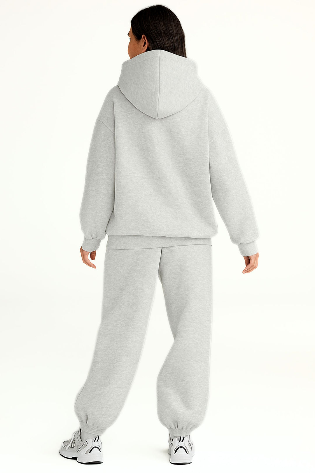 Women Oversized Tracksuit Set 2 Piece Fleece Hoodie and Sweatpants – Fall Winter Lounge Outfit
