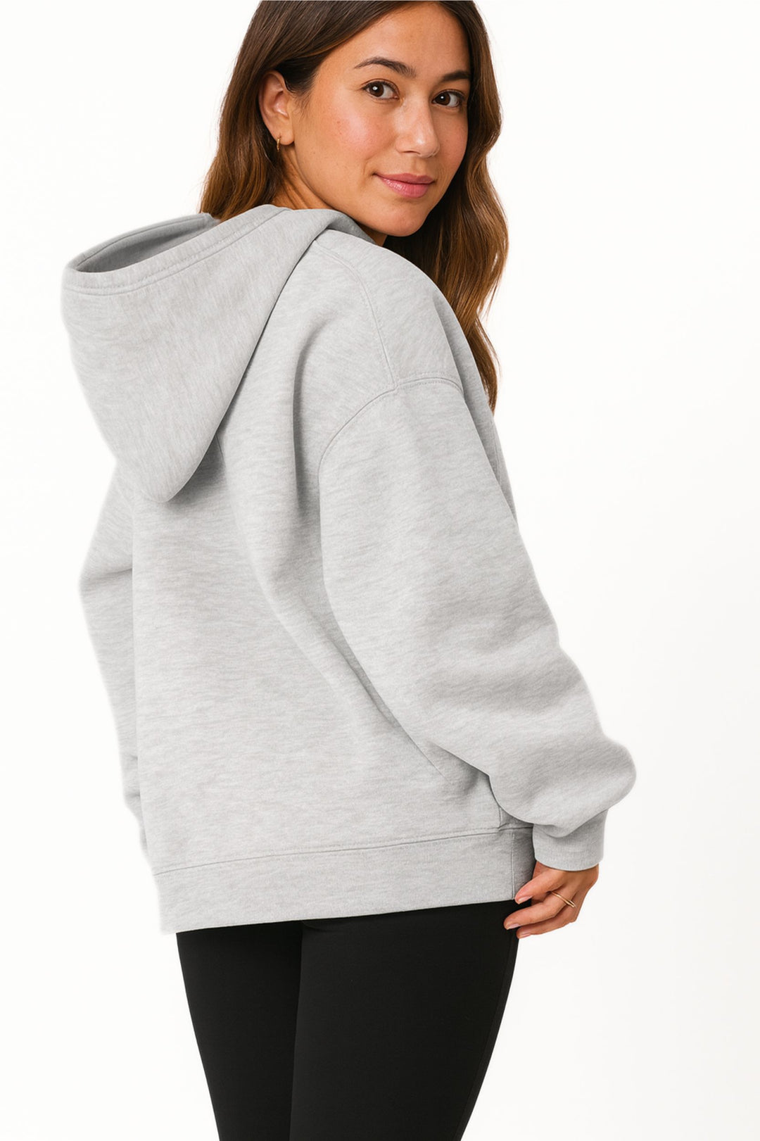 Women Oversized Hoodie Sweatshirt – Fleece Pullover for Fall Winter, Cozy Lounge Airport Travel Sweater, Soft Casual Fashion Top