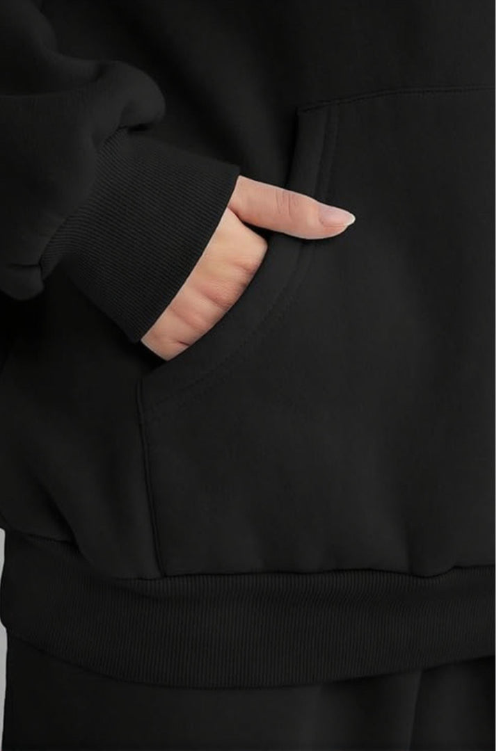 Women Oversized Tracksuit Set 2 Piece Fleece Hoodie and Sweatpants – Fall Winter Lounge Outfit