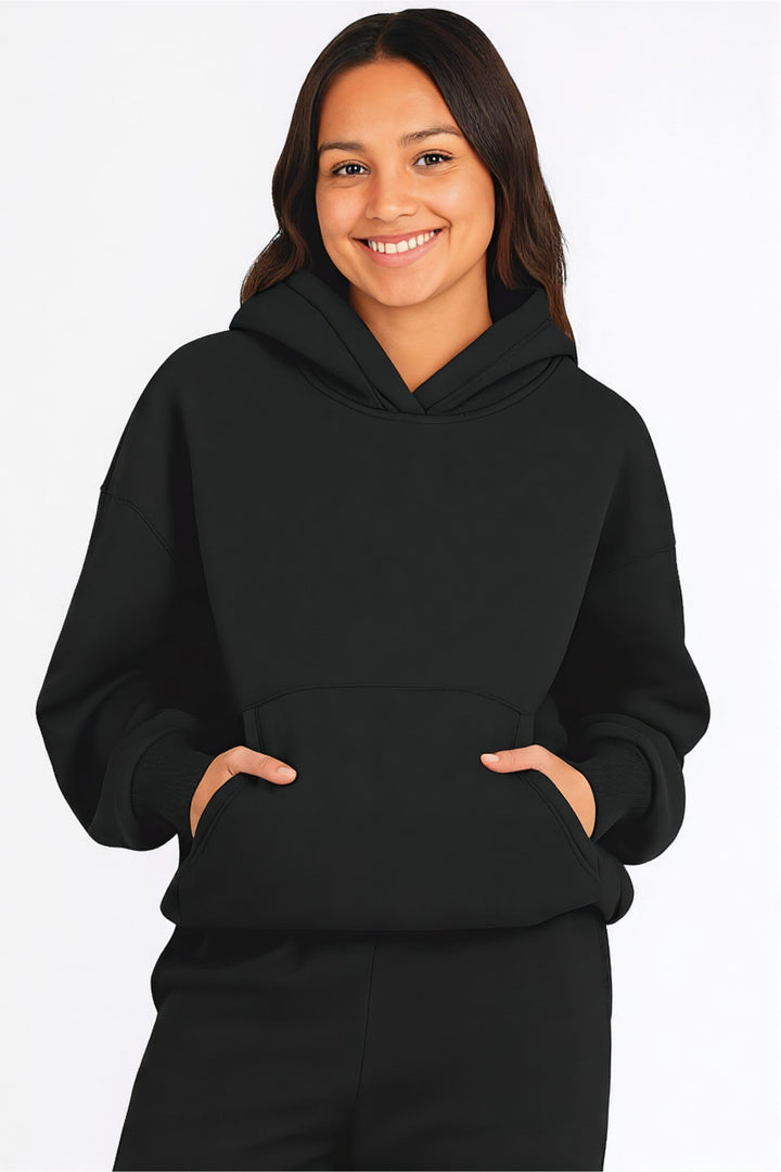 Women Oversized Tracksuit Set 2 Piece Fleece Hoodie and Sweatpants – Fall Winter Lounge Outfit